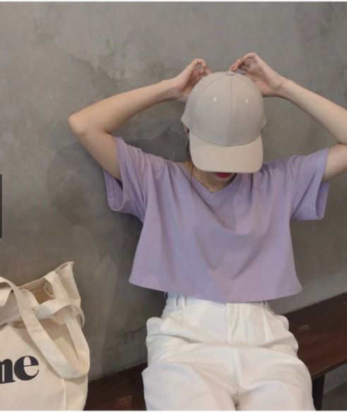 [HCM]Áo Croptop CỔ TIM TRƠN 01 Nữ