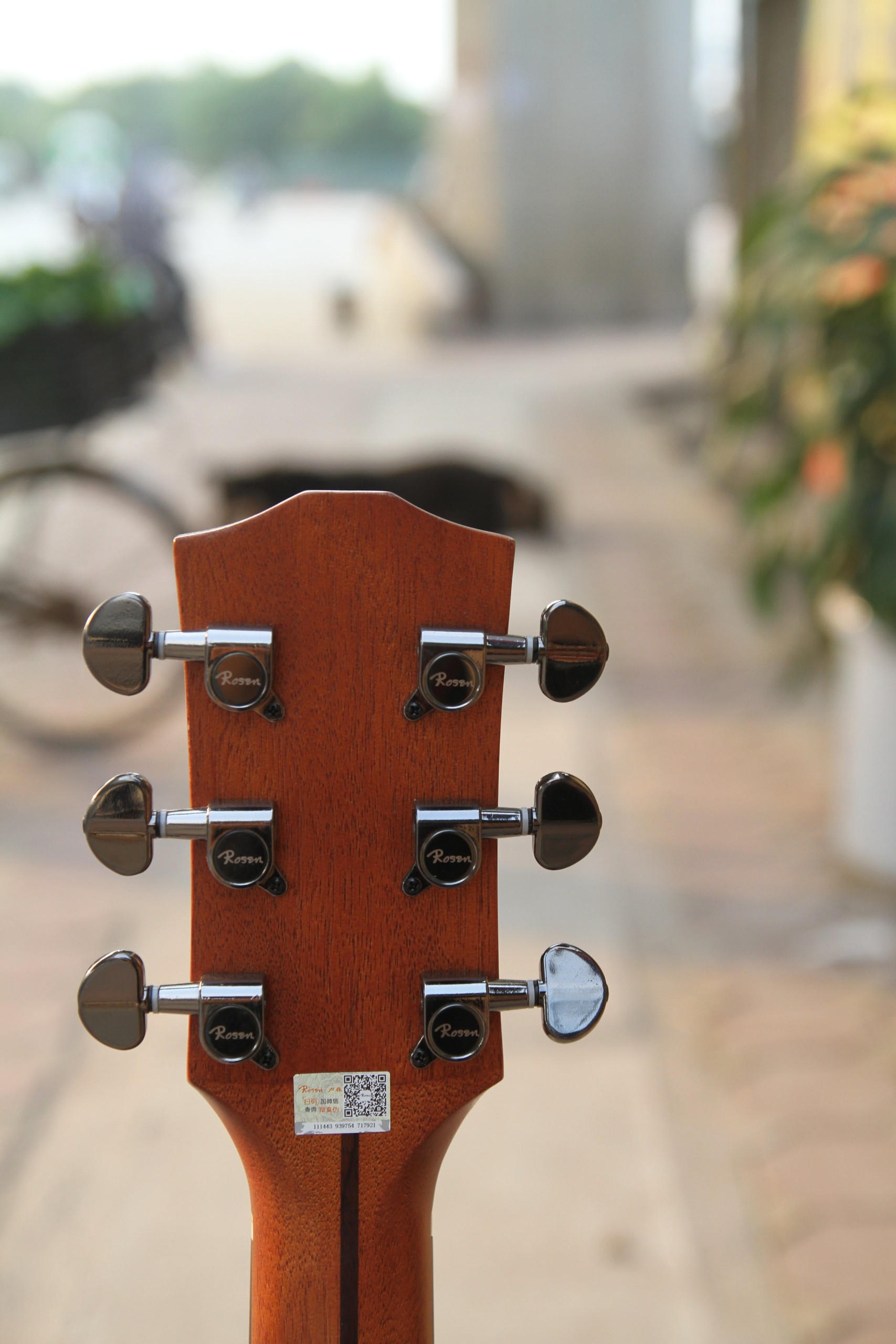 Guitar Rosen G15 nâu đỏ