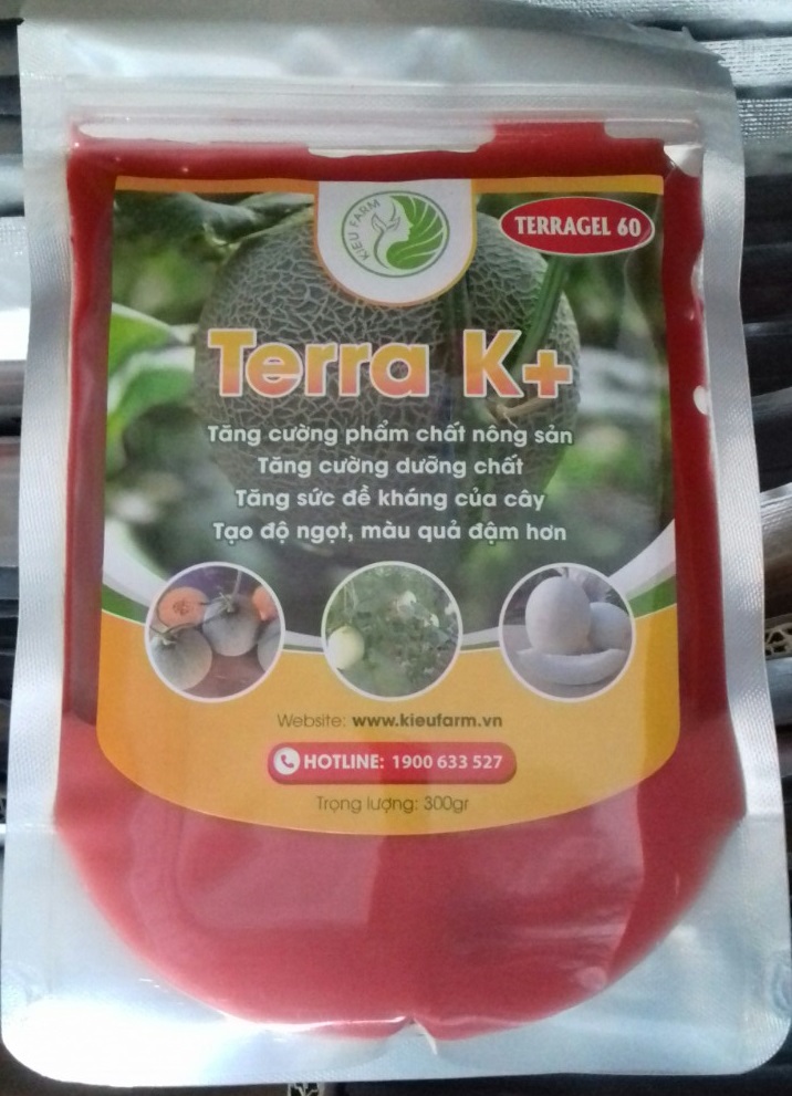 Phân bón Kali gel Terra K_KIEUFARM_Tạo độ ngọt, màu quả đẹp, tăng cường phẩm chất nông sản