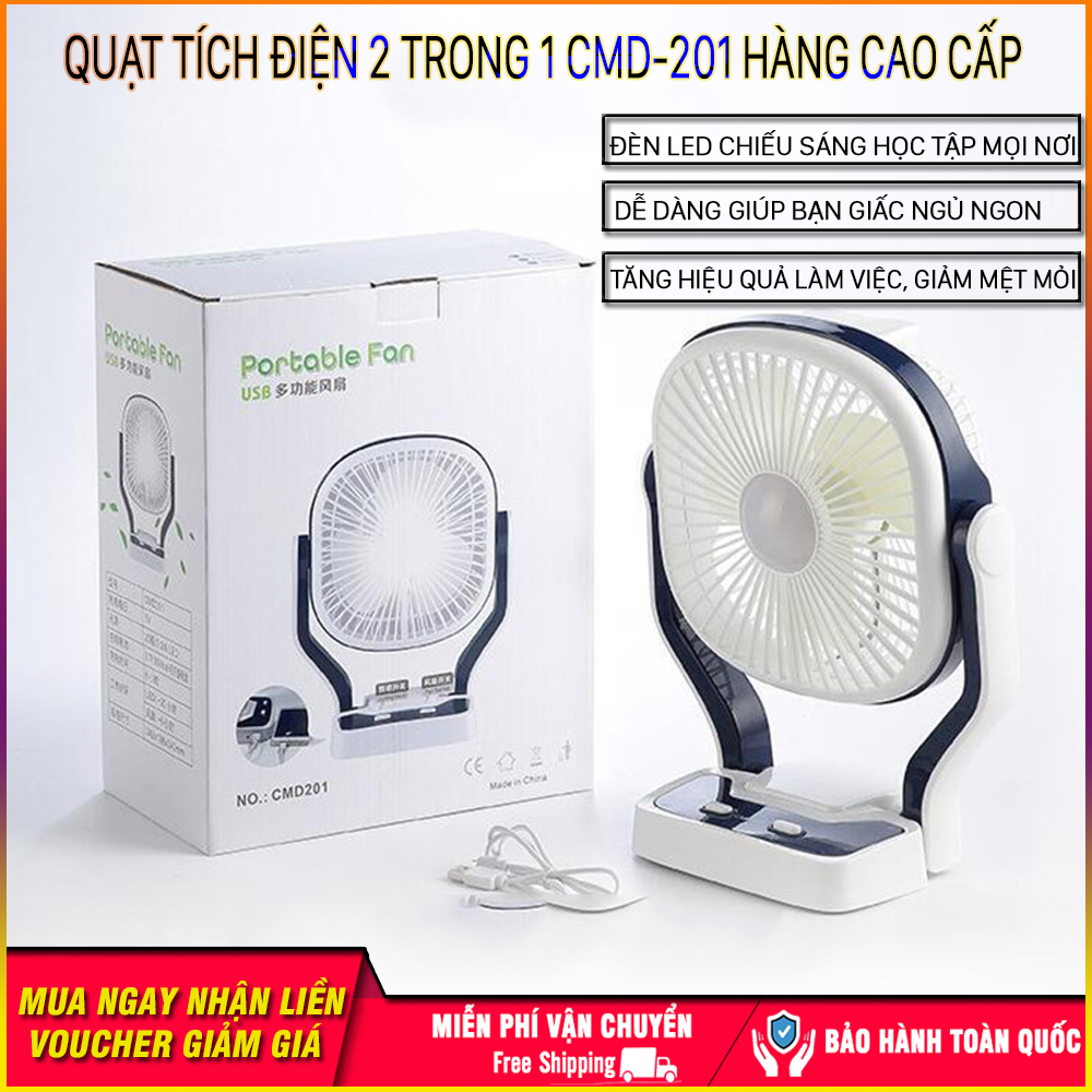 Quạt tích điện sạc pin CMD-201