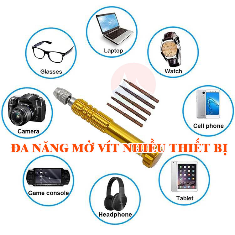Multi-function 5-head screwdriver set, screwdriver, phone, computer, laptop, Macbok, 5-point multi-function screwdriver for electronic repair