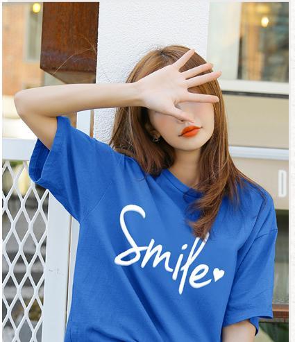 Áo thun, áo thun nữ, áo kiểu nữ, áo kiểu nữ xinh đẹp, áo thun nữ SMILE thời trang, vải cotton dày mịn, thoáng mát