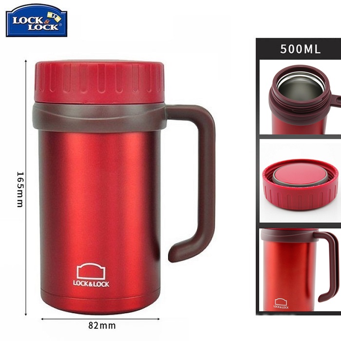 Ly giữ nhiệt có quai cầm Lock&Lock Basic Table Mug LHC9002 500ml