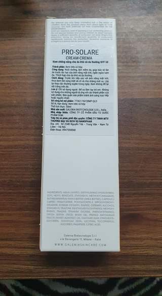 Kem chống nắng Pro-Solare SPF 50