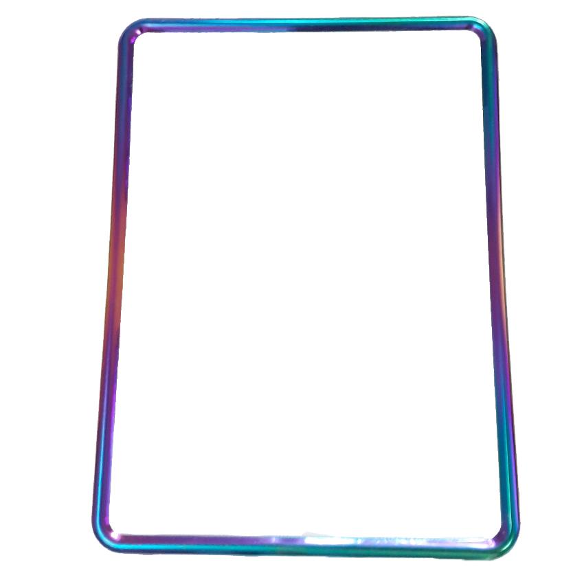 PHỤ KIỆN XE MÁY VIỀM GÕ TITAN 7 MÀU BÊN NGOÀI THAY THẾ VIỀM BIỂN SỐ CŨ XE MÁY, XE ĐẠP ĐIỆN KHUNG BIỂN SỐ TITAN 7 MÀU ÓNG ÁNH, VIỀM 7 MÀU CHO BIỂN SỐ, KHUNG VIỀM ÉP BIỂN SỐ ĐẸP