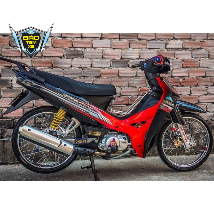 [ FREE SHIP ] TEM RỜI XE sirius đỏ đen