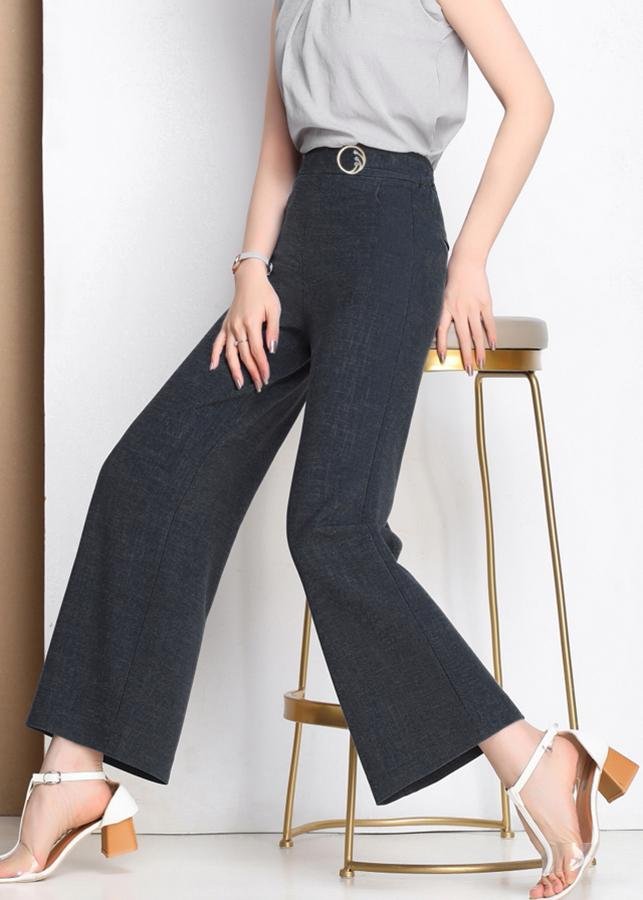 Shoppro-trousers office pants trousers female trousers Korean baggy pants wide trousers coordinating accessories trousers female office delivery button stylized wide delivery luxury accessories 3159