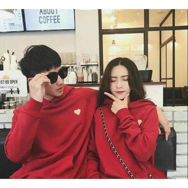 [HCM]Áo Hoodie Unisex Trái Tim Thời Trang