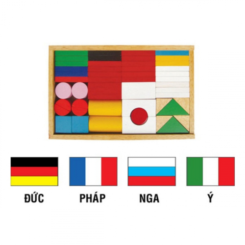[HCM]Đồ chơi gỗ Winwintoys - Bộ cờ quốc gia