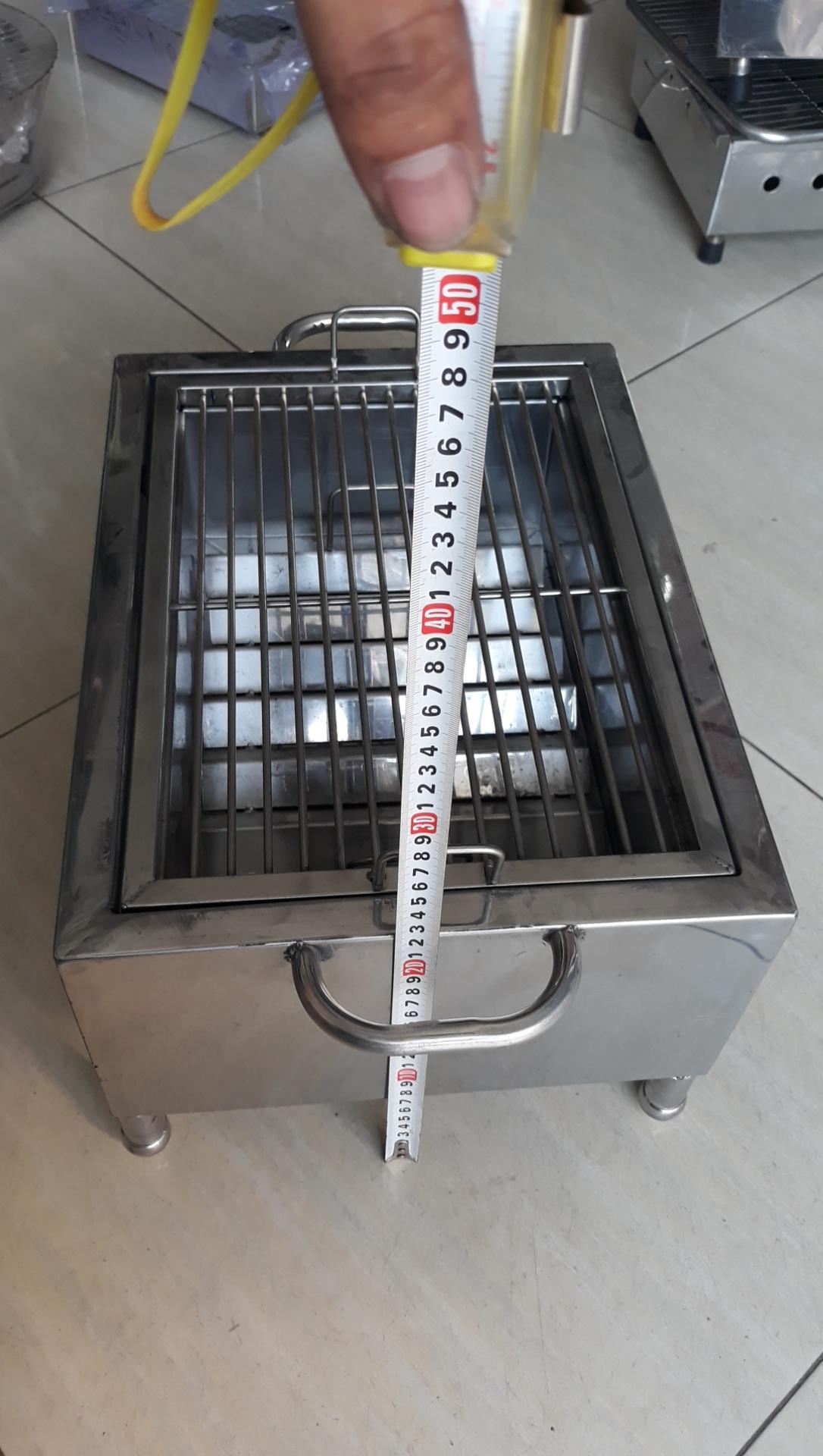 [HCM]LÒ NƯỚNG THAN  INOX 2 LỚP