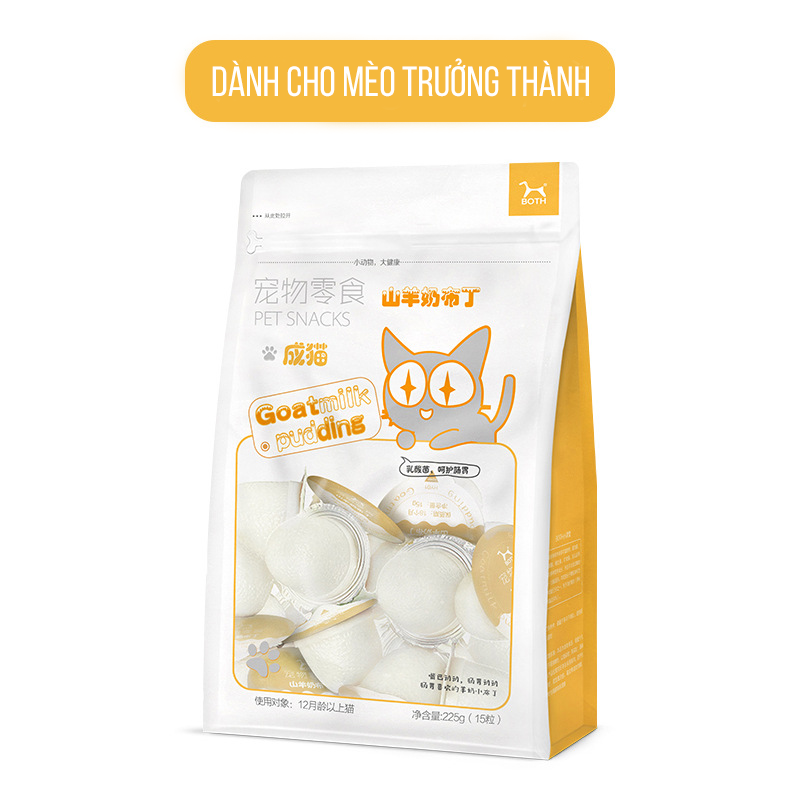 [LẺ 2 VIÊN] THẠCH SỮA DÊ CHO CHÓ MÈO BOTH - PUDDING DINH DƯỠNG - TREAT THƯỞNG