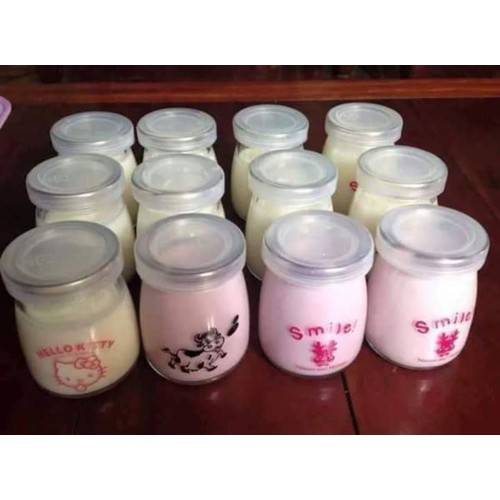 [HCM]COMBO 12 HỦ THỦY TINH ĐỰNG SỬA CHUA 100ML