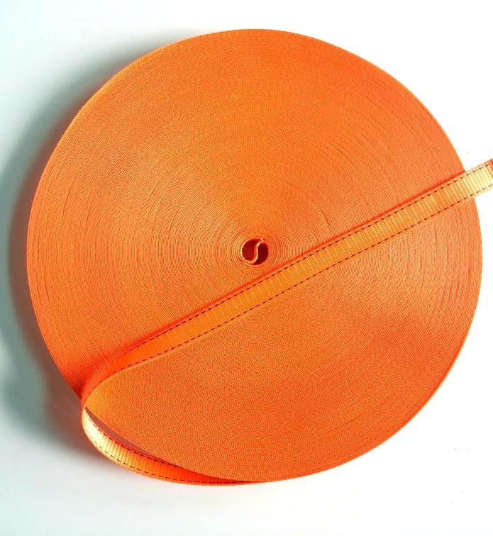 [HCM] Cuộn dây đai polyester 25mm cuộn 30 mét màu cam