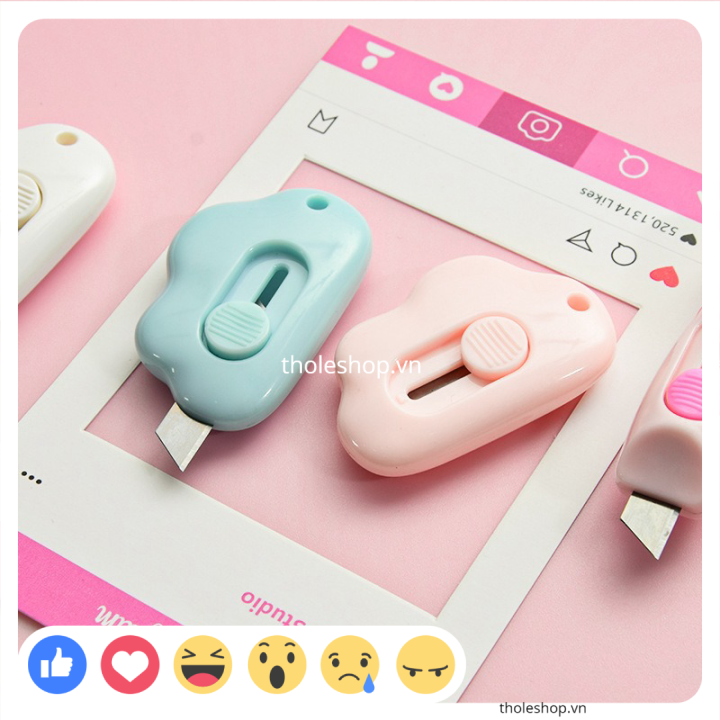 [HCM][SALE] Dạo rọc giấy - Dao cắt giấy hình đám mây - Đồ dùng văn phòng - Dao rọc giấy mini - Dạo rọc giấy kiểu dáng đáng yêu
