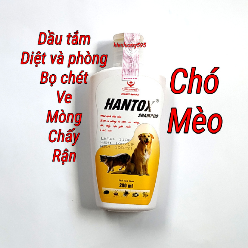 Dầu tắm diệt và phòng bọ chét, ve, chấy, rận, ghẻ....cho chó mèo 200ml