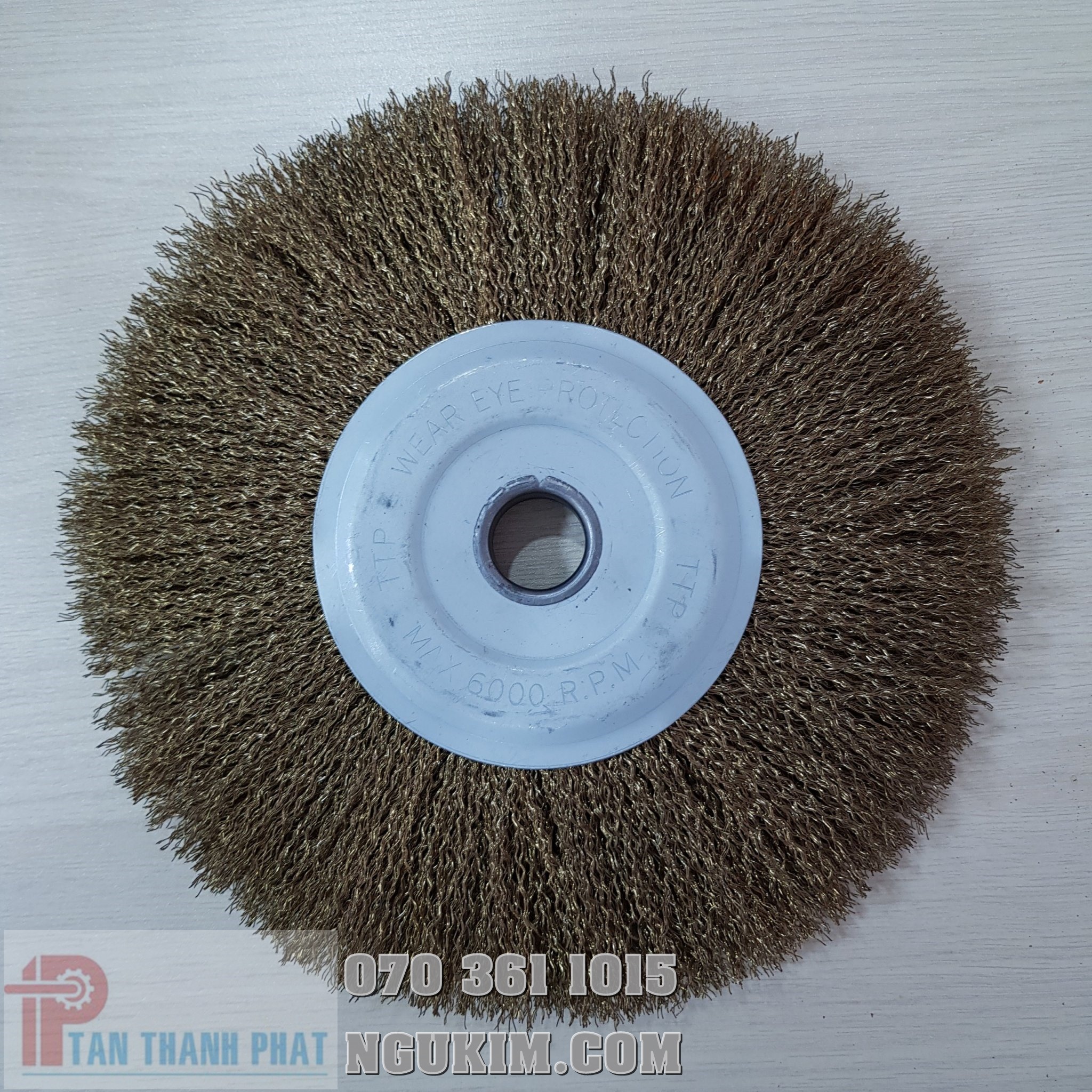 [HÀNG DÀY] Bánh cước thép vàng đánh rỉ phi 250*20*0.3*25.4mm