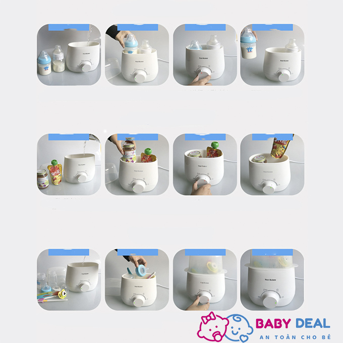 [HCM]Máy hâm sữa tiệt trùng đa chức năng Real Bubee