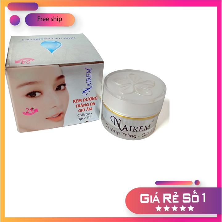 Cream Nairem dưỡng trắng da mặt giữ ẩm da kem nairem collagen ngọc trai CHÍNH HÃNG
