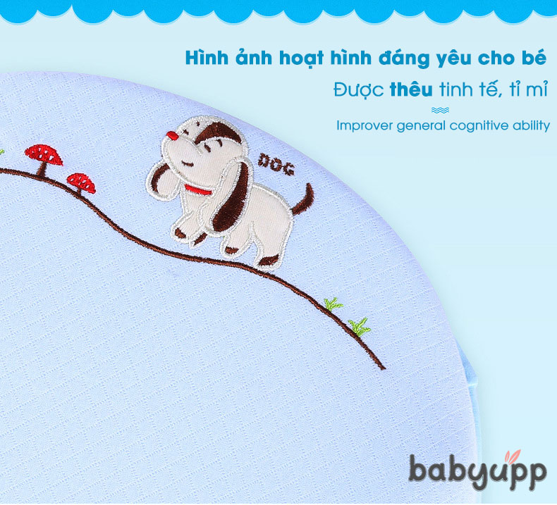 Gối cao su non cho bé