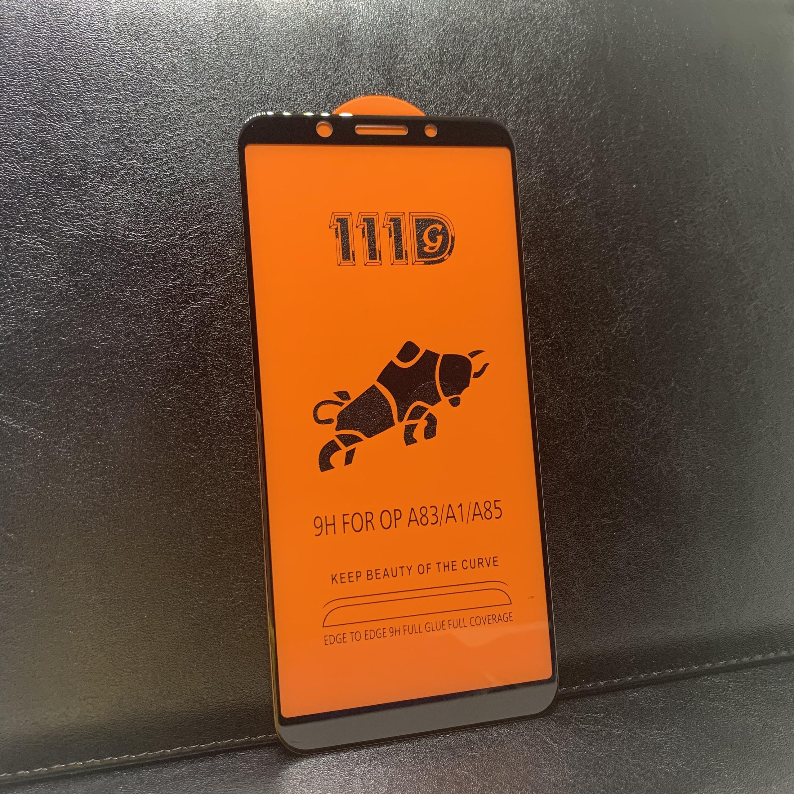 Kính cường lực 111d oppo a83 đen full keo full màn hình