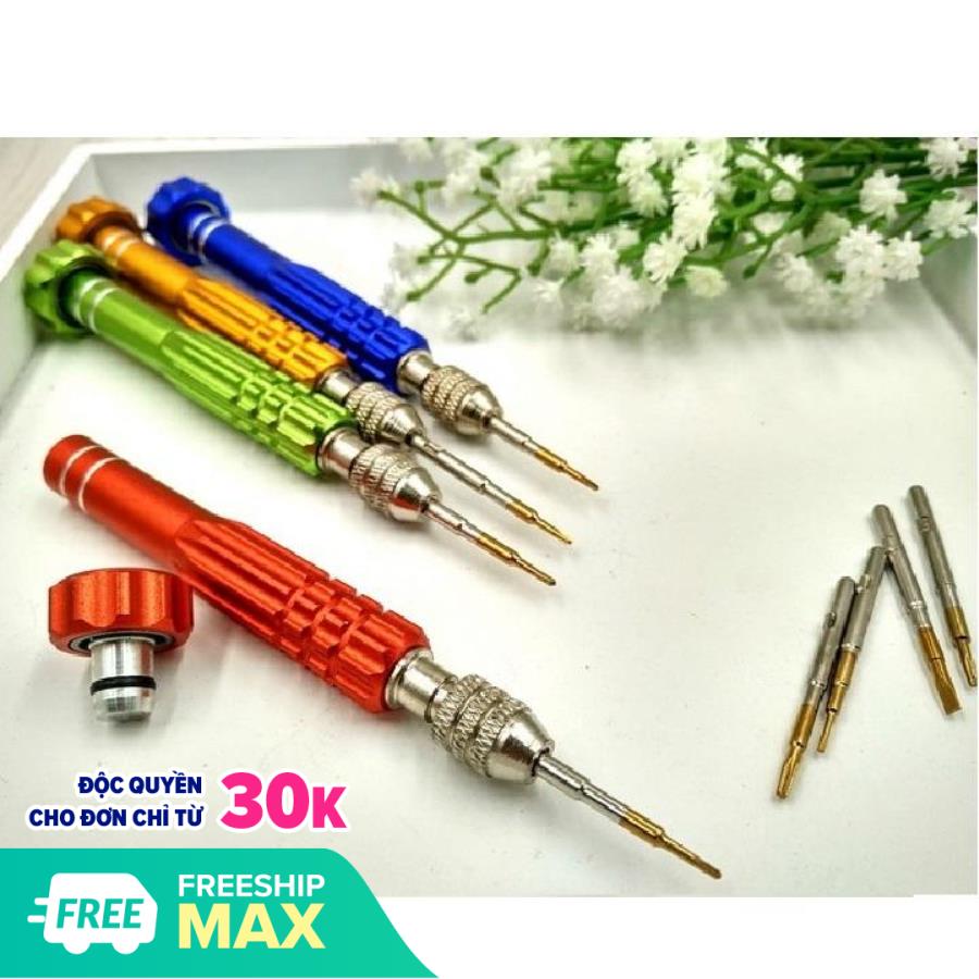 Bộ tua vít 5 đầu sửa chữa điện thoại đa năng cao cấp phù hợp với hầu hết các máy điện thoại thông thường - DMA store