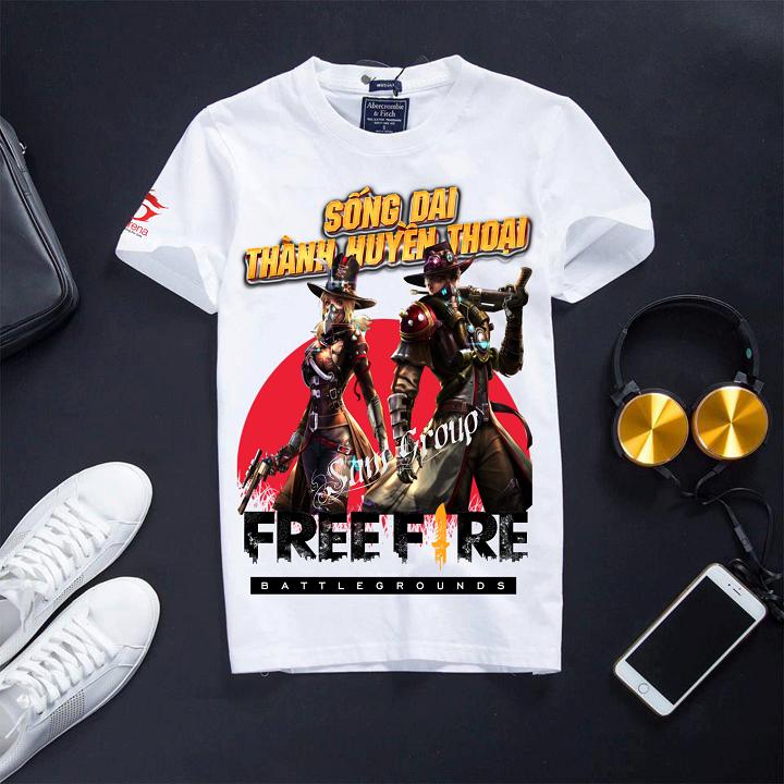 Áo thun nam in hình free fire đủ size từ 12kg – 100kg giá rẻ thẻ vô cực mùa 7