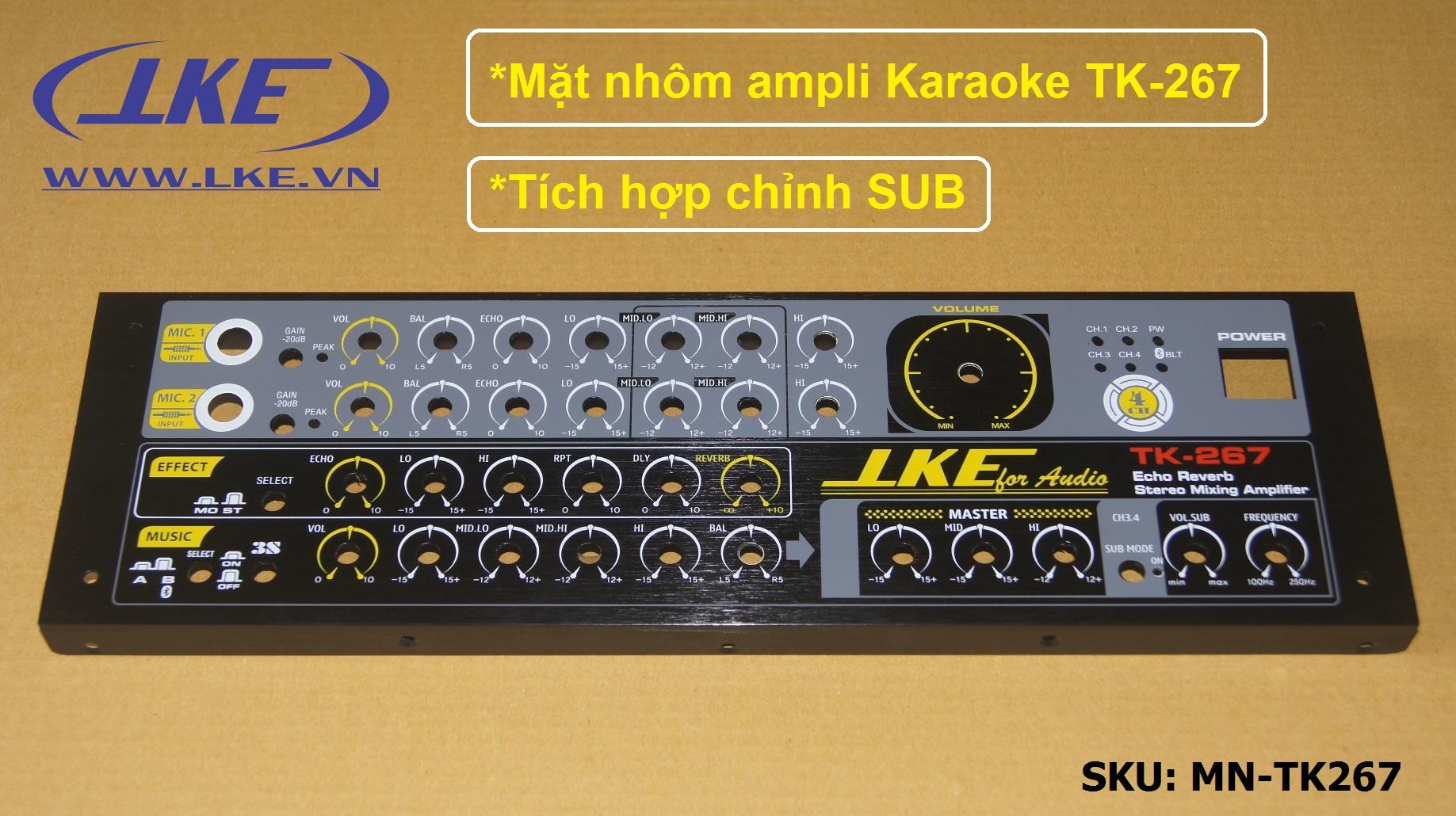 [HCM]Mặt nhôm ampli karaoke TK267 LKE