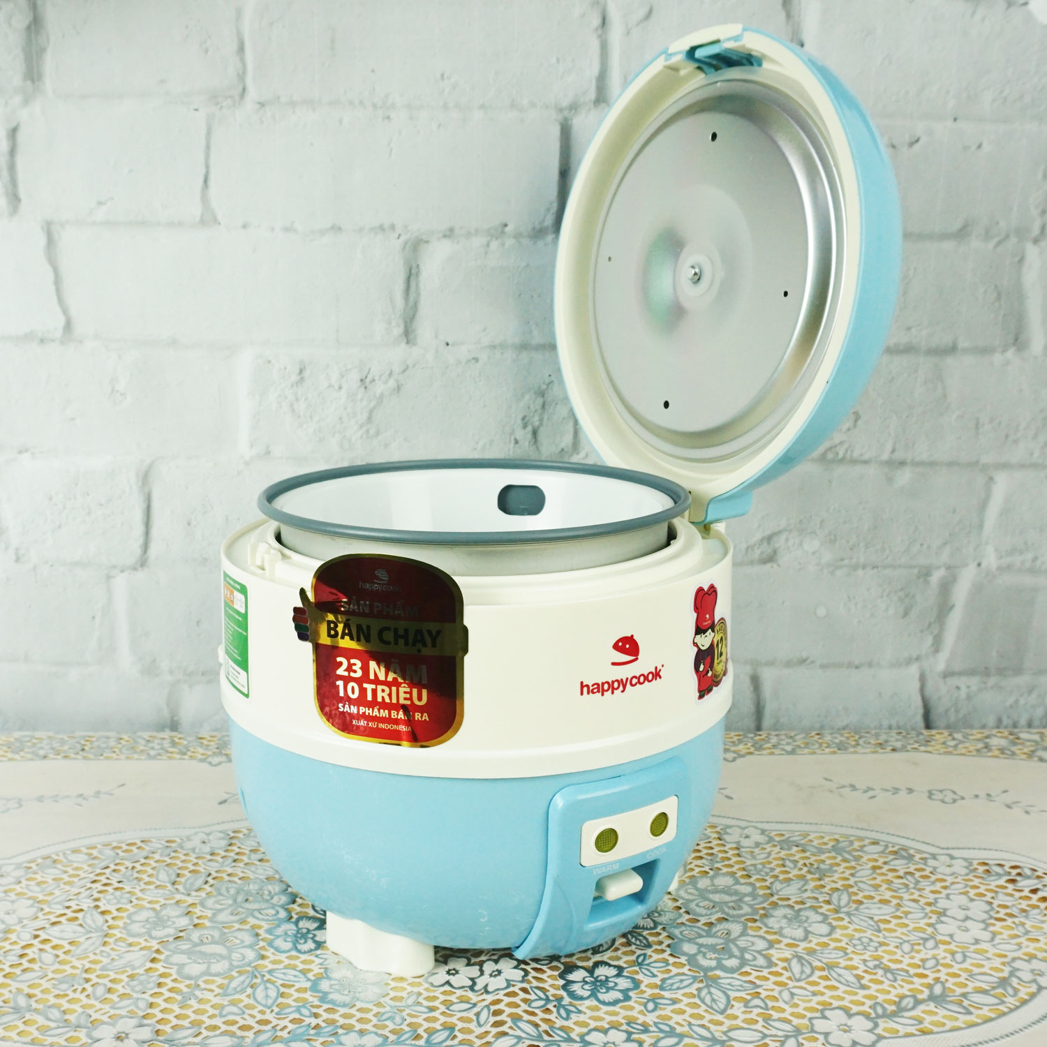 NỒI CƠM CƠ ĐIỆN NẮP GÀI HAPPYCOOK 1LÍT HC100