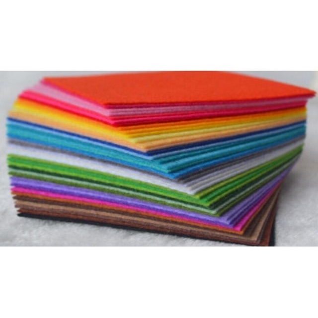 Vải nỉ cứng(dạ nỉ) handmade (khổ 45*45cm) 2 tờ