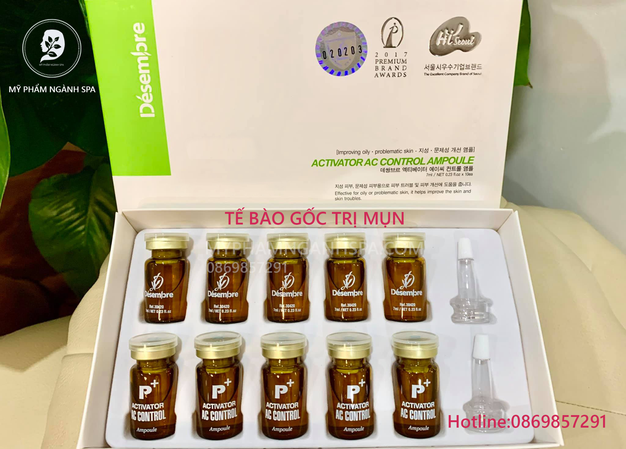 Tế bào gốc cho da mụn P+ Desembre