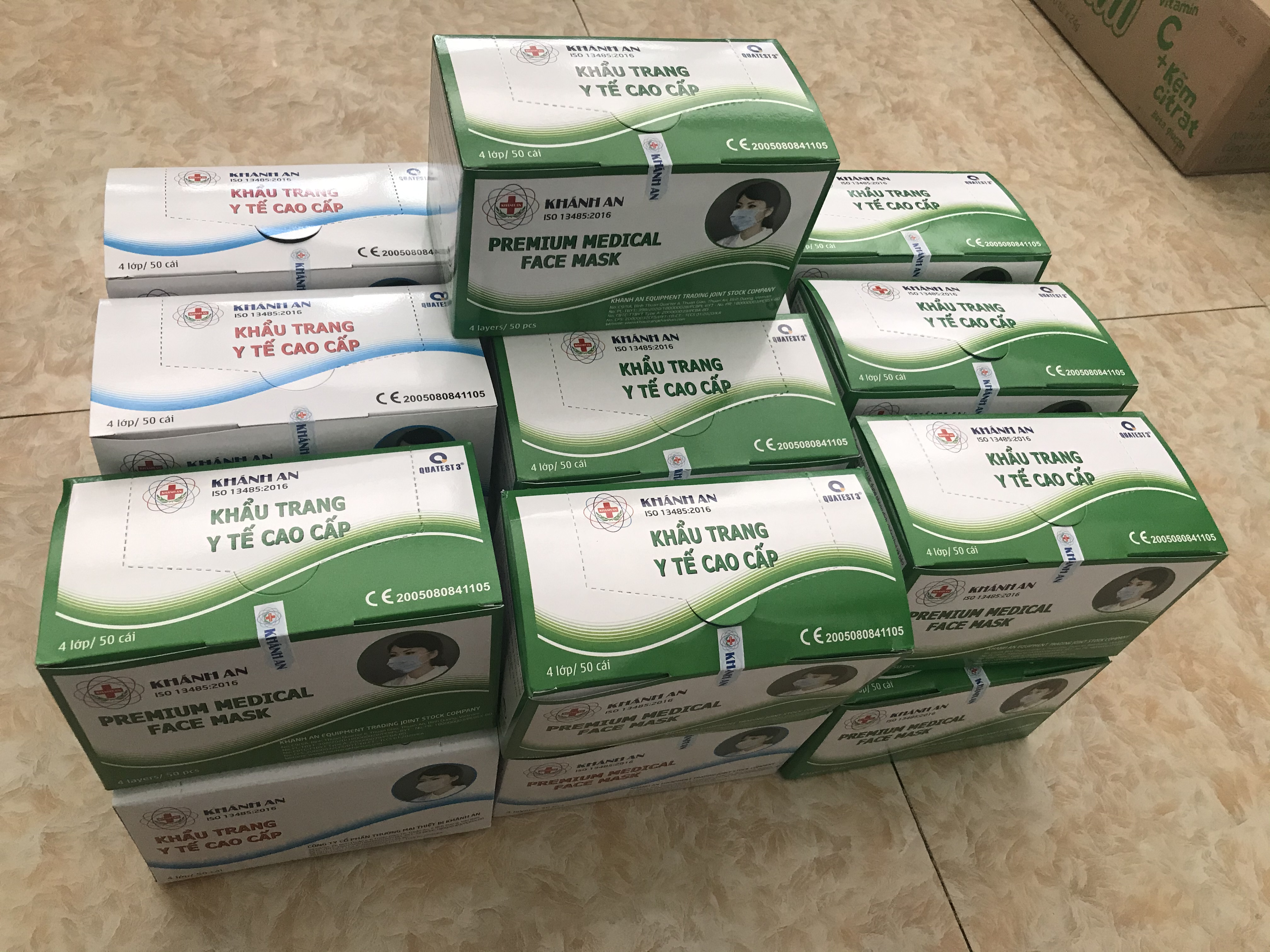 Khẩu trang khánh an 4 lớp
