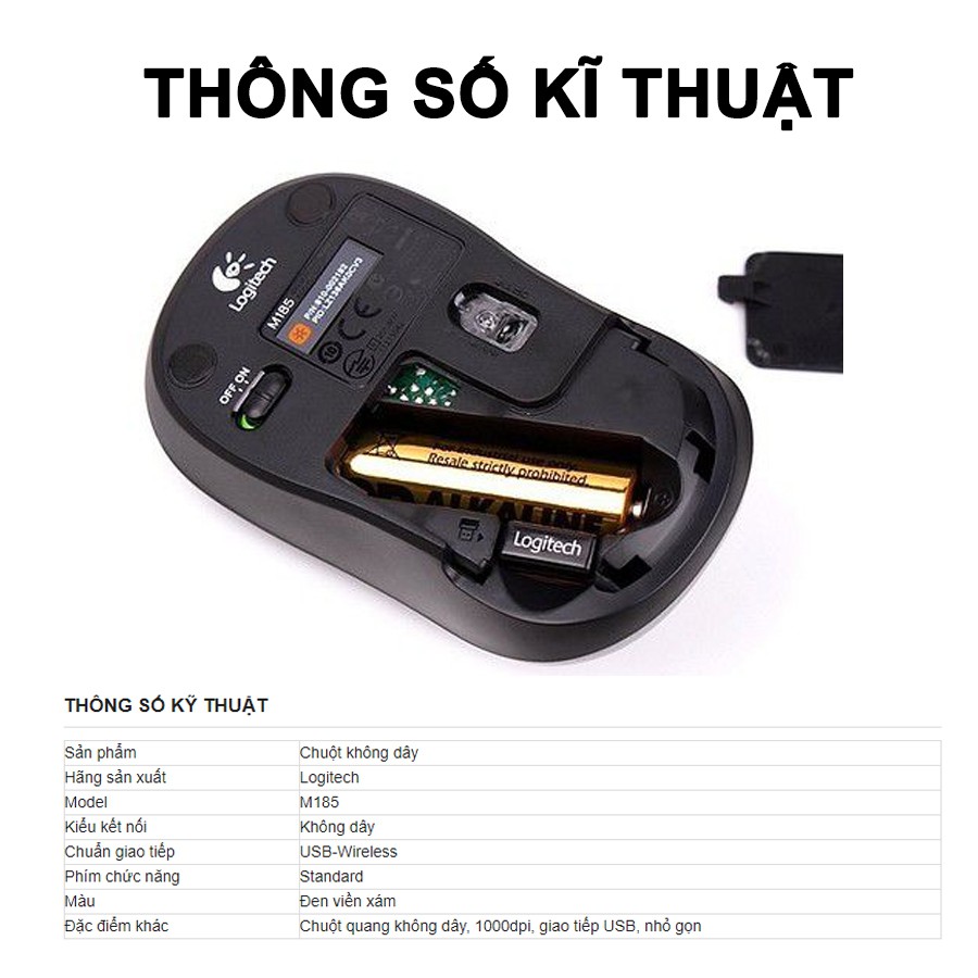 Chuột Không Dây Logitech B175 ttshop247