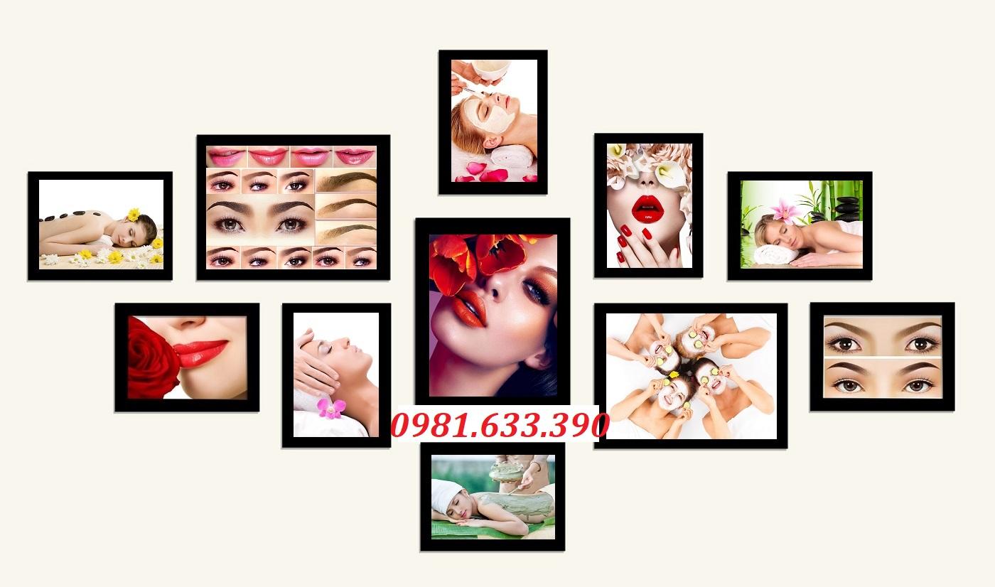 BỘ 11 TRANH PHUN XĂM, SPA, NAIL, MI..