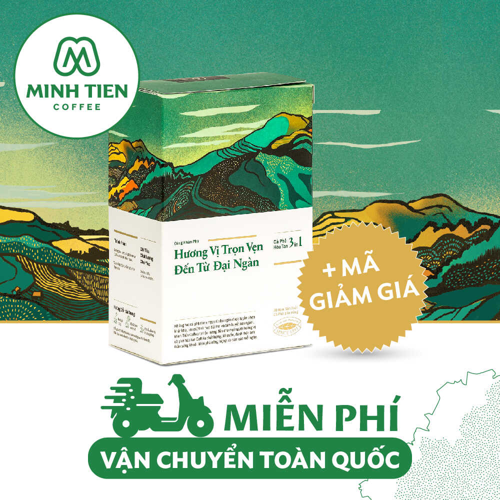 Cà phê hòa tan Coffilia  3in1 - Vị đậm 216g (18gx12 gói)