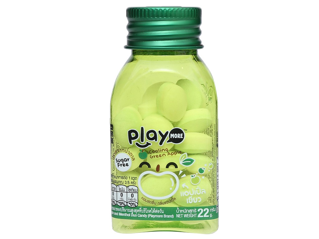 Combo 6 Hũ Kẹo Play More Thái Lan 22g (6 vị)