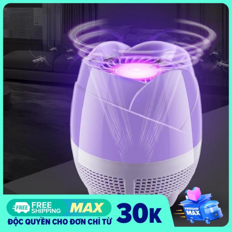Đèn bắt muỗi cao cấp hình bông sen kiêm đèn ngủ đa năng