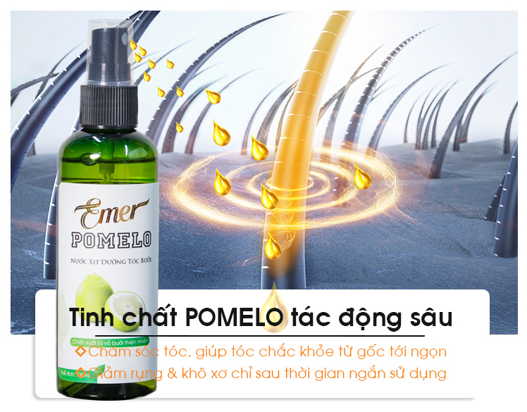 [HCM]Dưỡng Tóc Tinh Dầu Bưởi Pomelo Xịt Mọc Tóc Kích Mọc Tóc 100ml