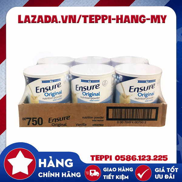 [ DATE MỚI 2022] LỐC 6 SỮA BỘT ENSURE MỸ 397G ORIGINAL