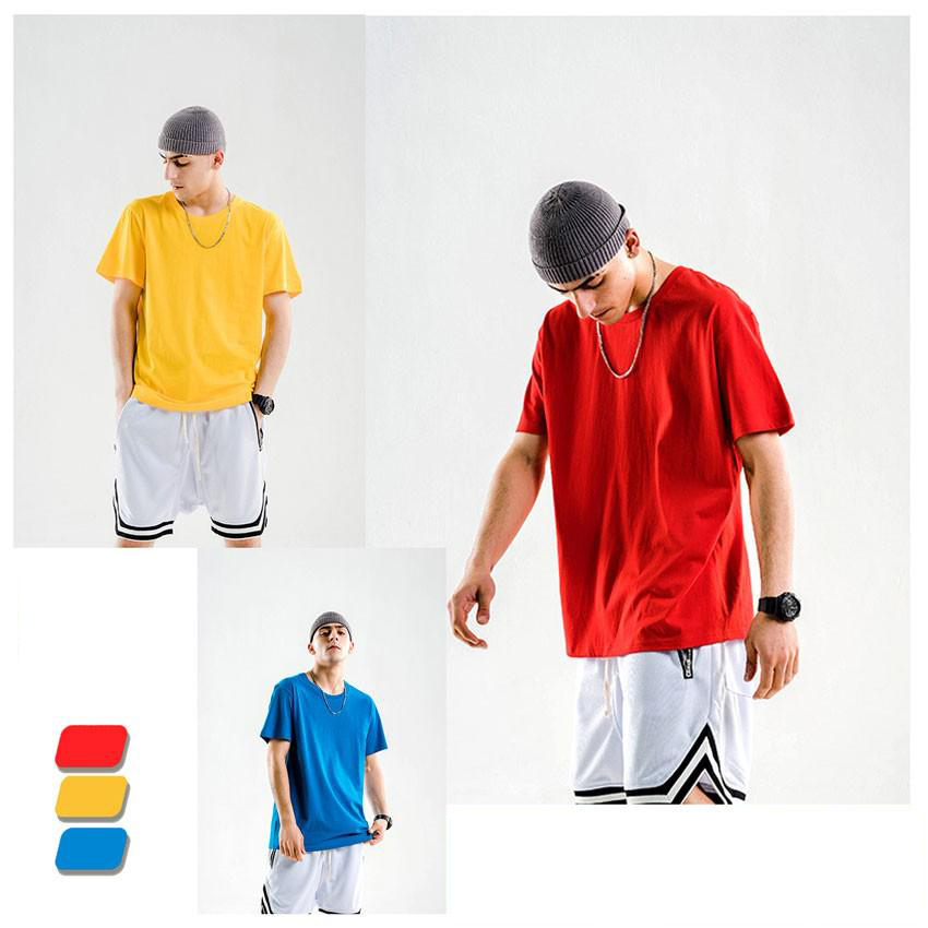 Áo Thun Nam Thể Thao Cổ Tròn Tay Lỡ Form Rộng Organic Cotton Oversized Tee