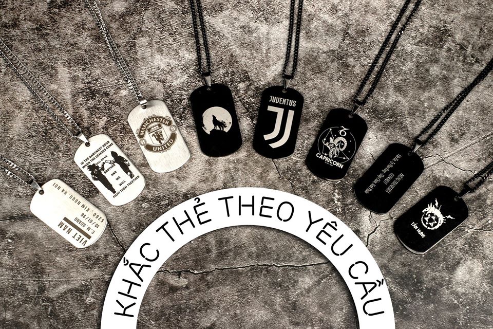 [HCM]Thẻ Bài DOGTAG Khắc Tên Hình