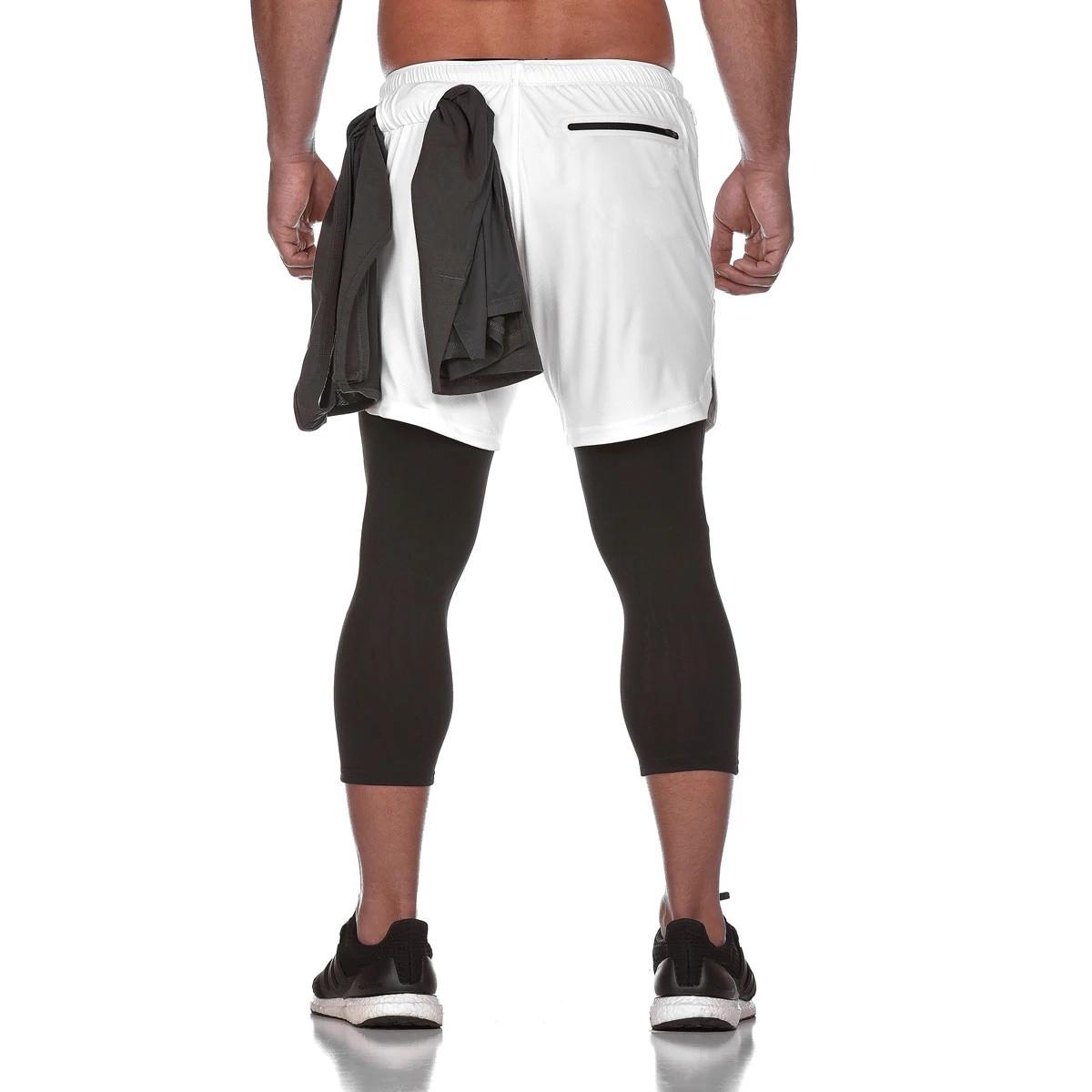 Quần Tập Gym Nam 2 Lớp - Kết Hợp Legging Dài Thể Thao SQ517