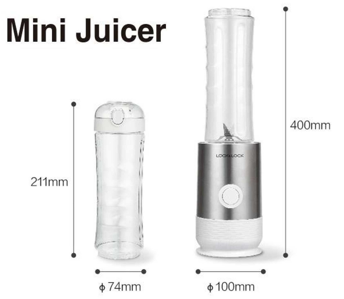 Máy xay sinh tố mini Lock&Lock EJM241 600ml