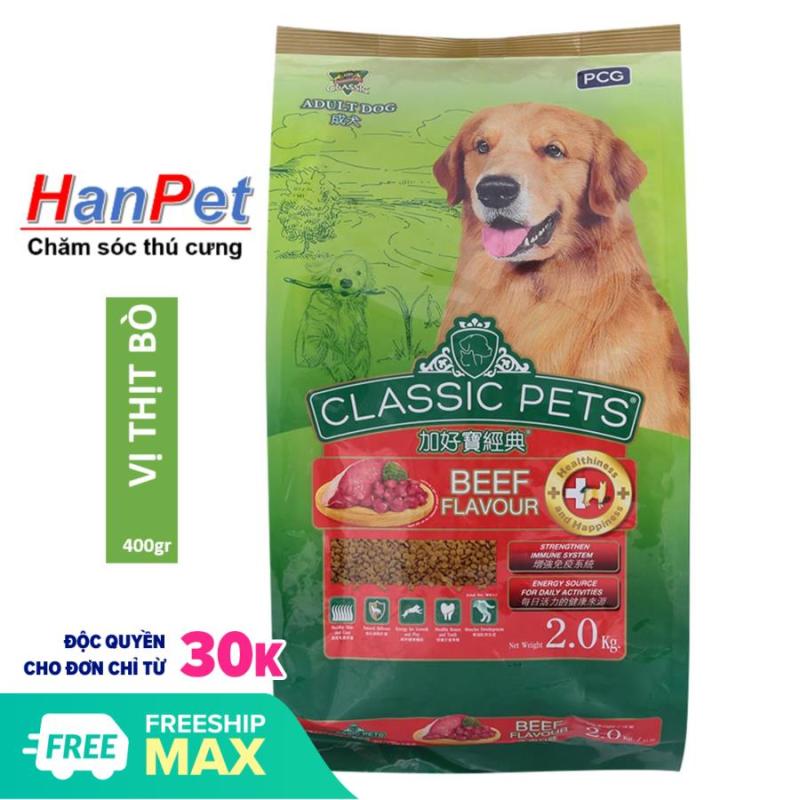 HCM-Thức ăn chó CLASSIC PETS - 400gr (thức ăn khô cho mọi loại chó trên 10kg) THỨC ĂN CHUỘT HAMSTER-HP10316TC hạt cho chó