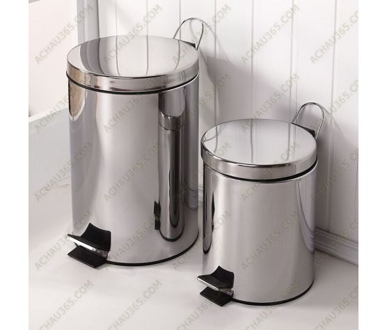 [HCM]THÙNG RÁC INOX CHÂN ĐẠP 5 LÍT