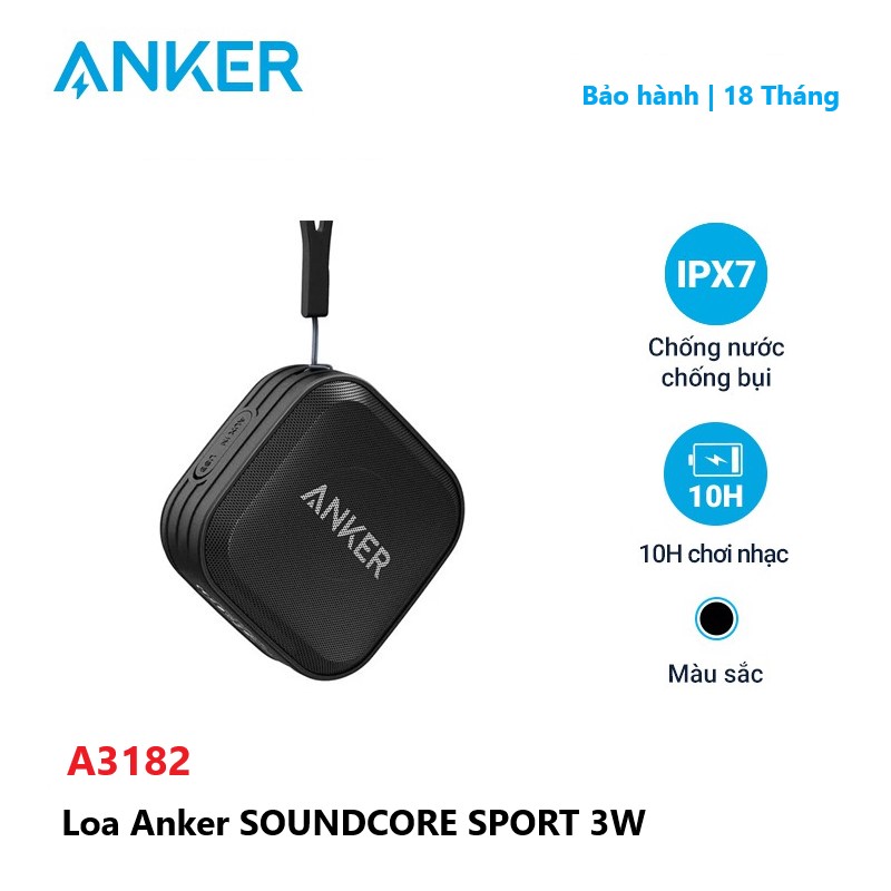 Loa bluetooth ANKER SoundCore Sport 3W - A3182