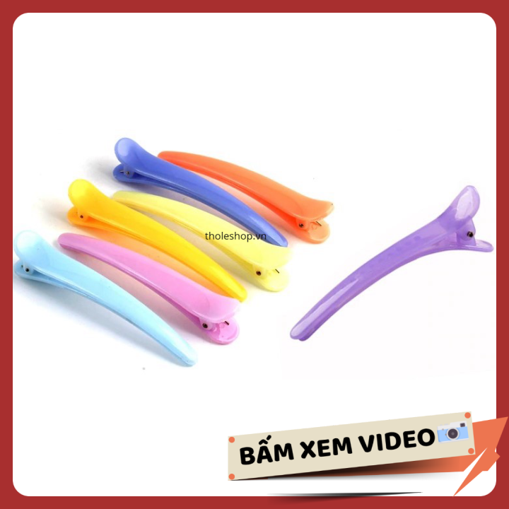 Kẹp tóc mỏ vịt - Combo 10 kẹp tóc mỏ vịt nhựa trơn, không bị tuột, dễ ghim vào tóc, không làm đau tóc - Kẹp Tóc Chuyên Dụng Salon [RẺ VÔ ĐỊCH]