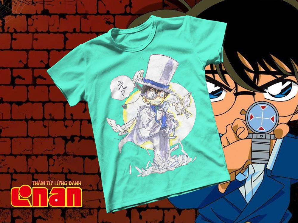 [HCM]Áo thun Cotton Unisex - Anime - Conan - Conan kid chibi