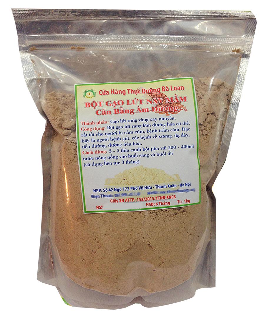 Bột Gạo Lứt Này Mầm Thực Dưỡng Bà Loan 1Kg