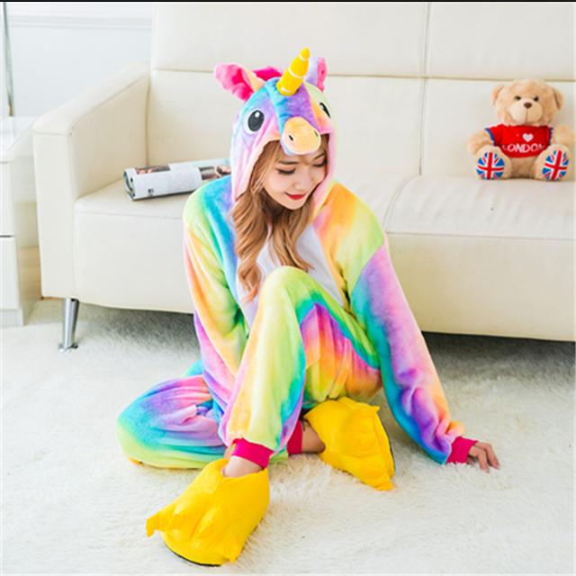Bộ Đồ Thú Pijama Unicorn Rainbow