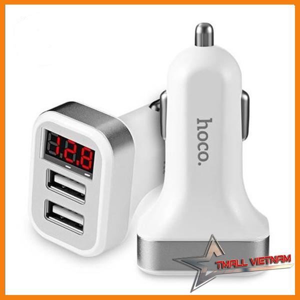 Cục sạc ô tô 2USB HOCO Z3 (hiên thị điện áp)